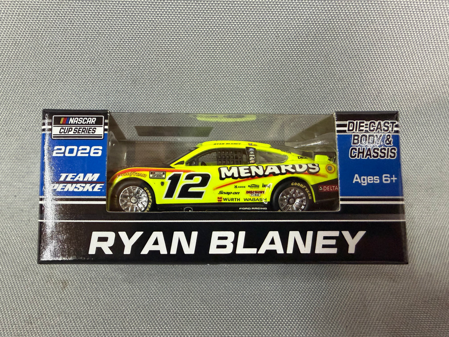 Ryan Blaney 2026 Menards Nascar 1/64 Diecast