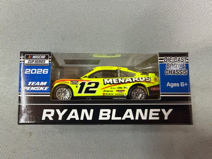 Ryan Blaney 2026 Menards Nascar 1/64 Diecast