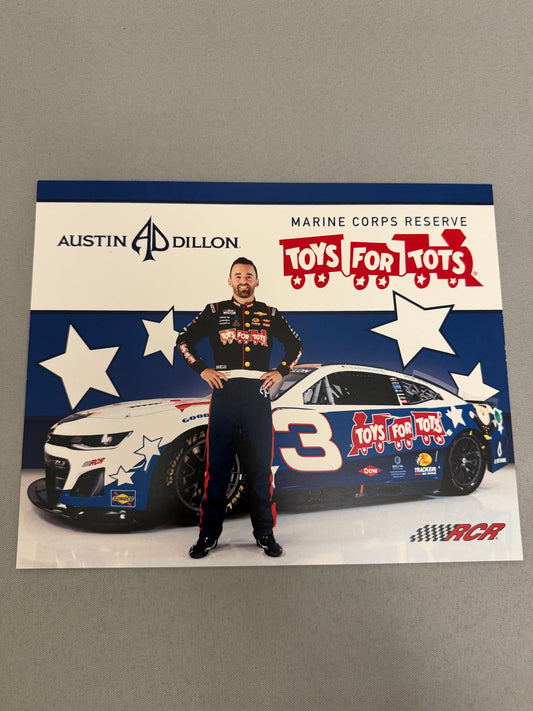 Austin Dillon #3 2024 Toys For Tots Nascar Hero Card