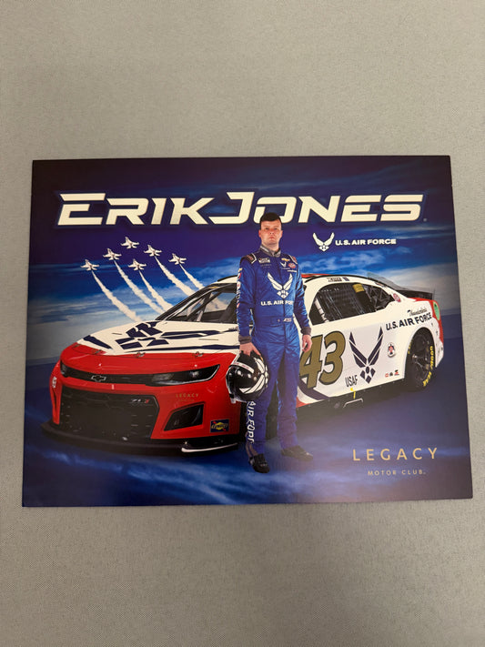 Erik Jones #43 2023 Air Force Nascar Hero Card