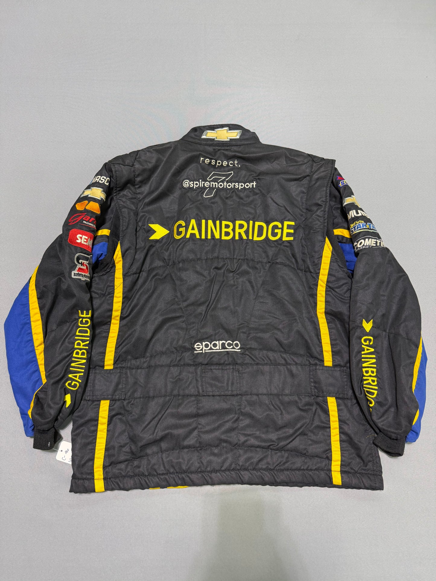 Corey Lajoie #7 2024 Gainbridge Nascar 2 Piece Crew Firesuit C-46 W-38 L-32