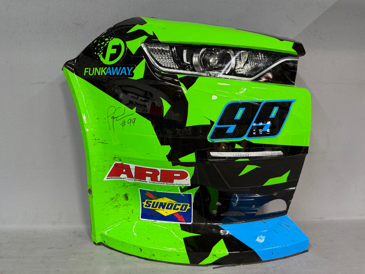 Parker Retzlaff #99 2026 Dover Funkaway Nascar Autographed Nose Corner
