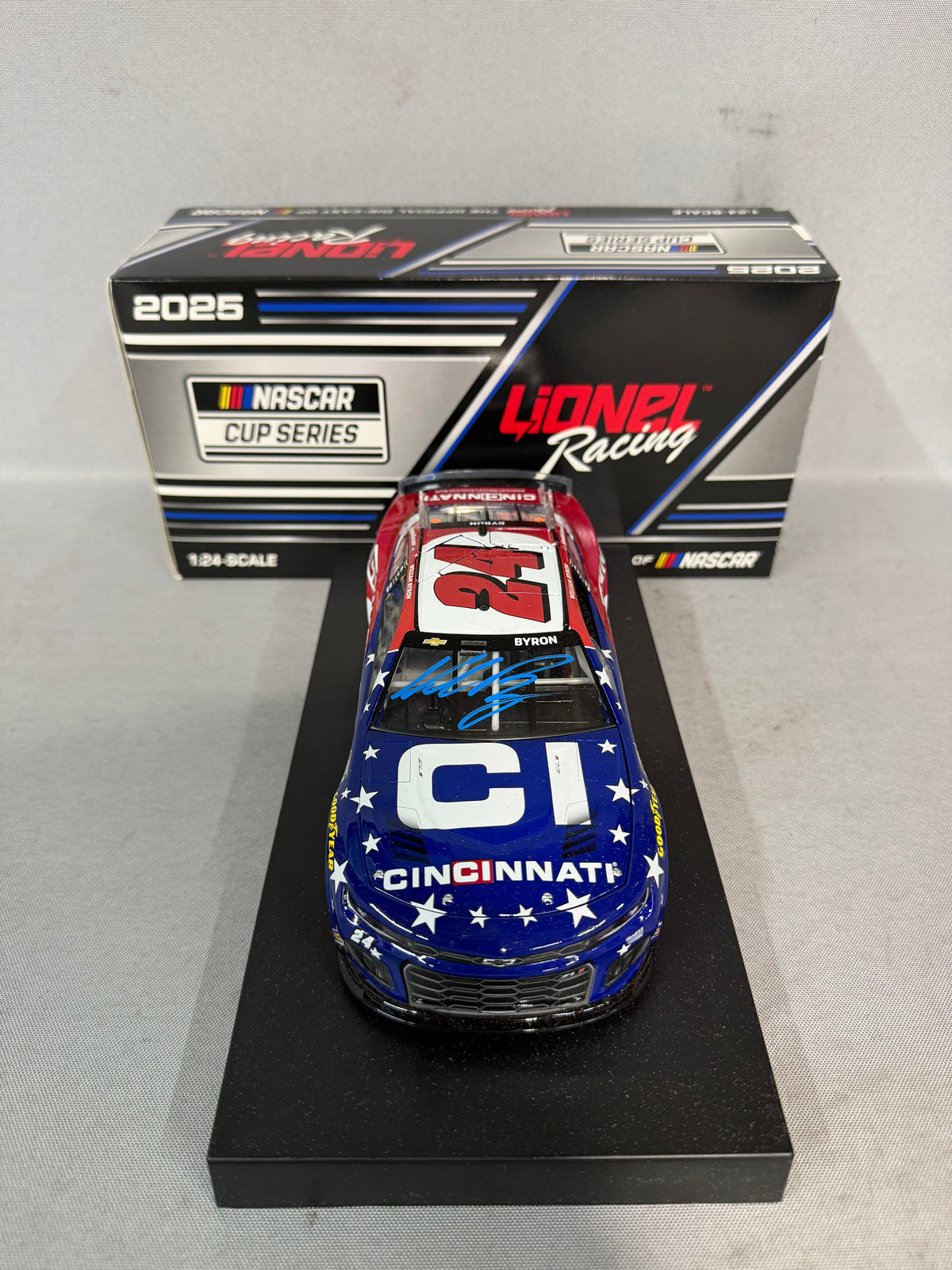 William Byron #24 2025 Cincinnati Nascar Autographed Diecast