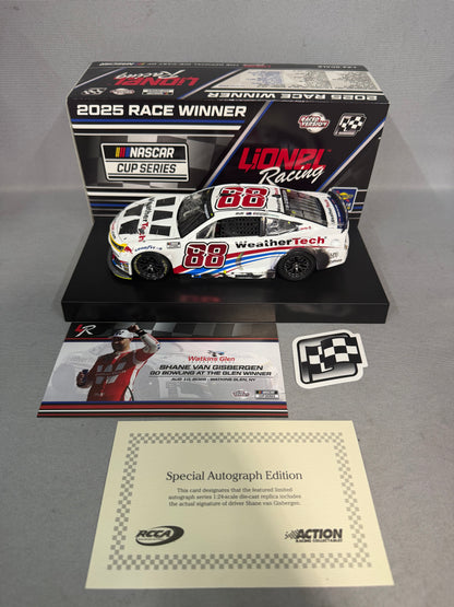Shane Van Gisbergen #88 2025 Watkins Glen Win Weathertech Nascar Autographed Diecast