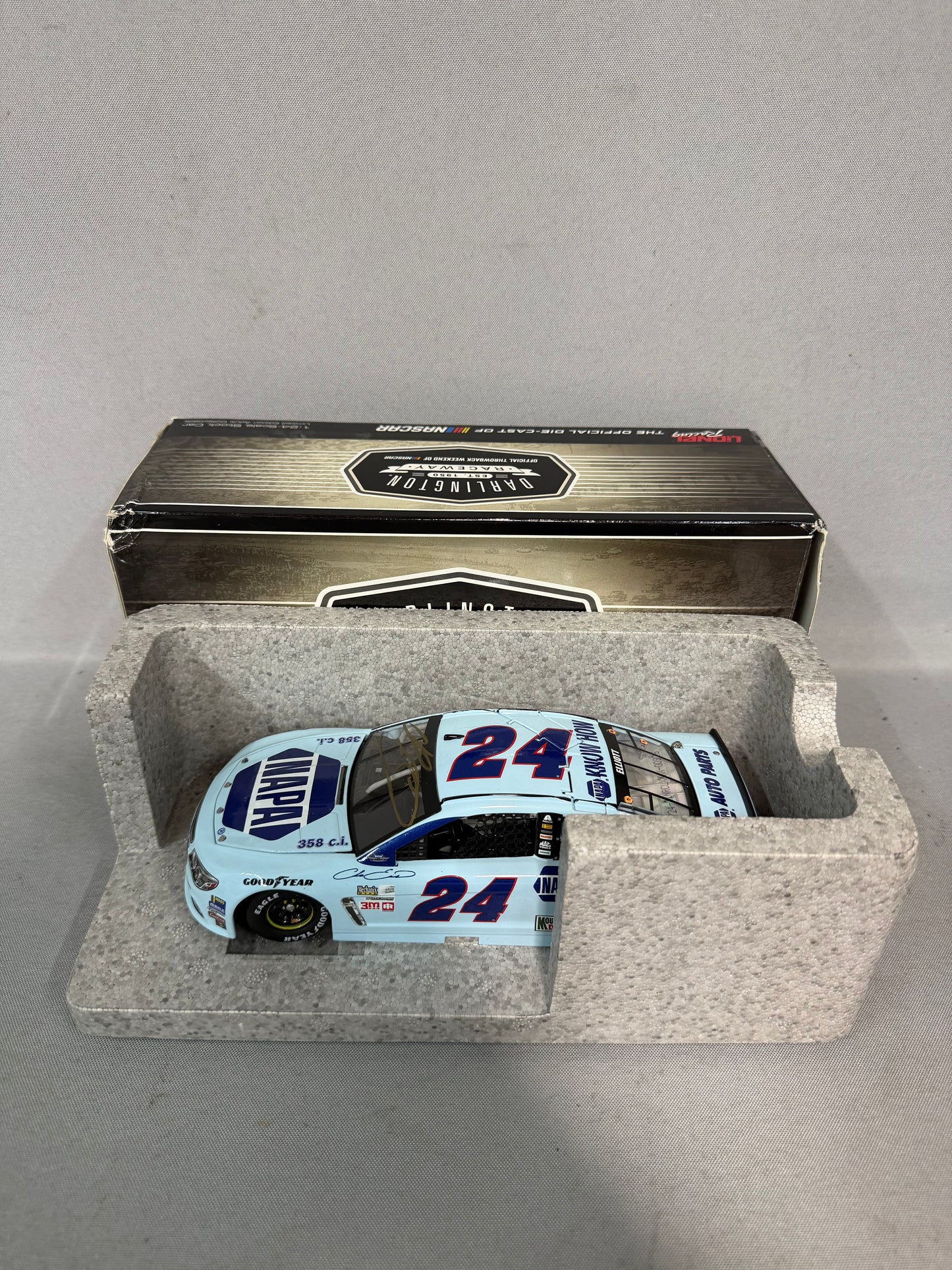 Chase Elliott #9 2017 Darlington Napa Nascar Autographed Diecast