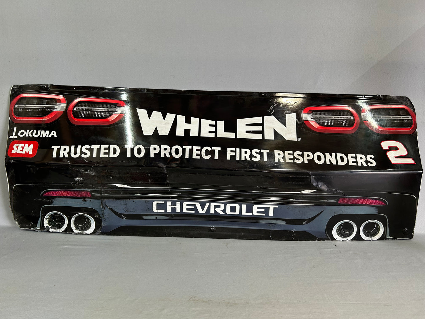 Jesse Love #2 2025 Martinsville Whelen Nascar Rear Bumper