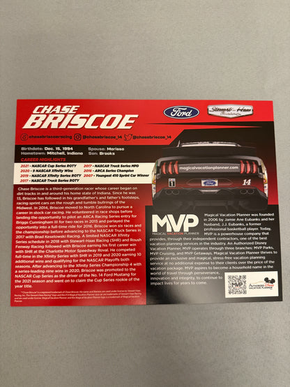 Chase Briscoe #14 2022 Magical Vacation Planner Nascar Hero Card