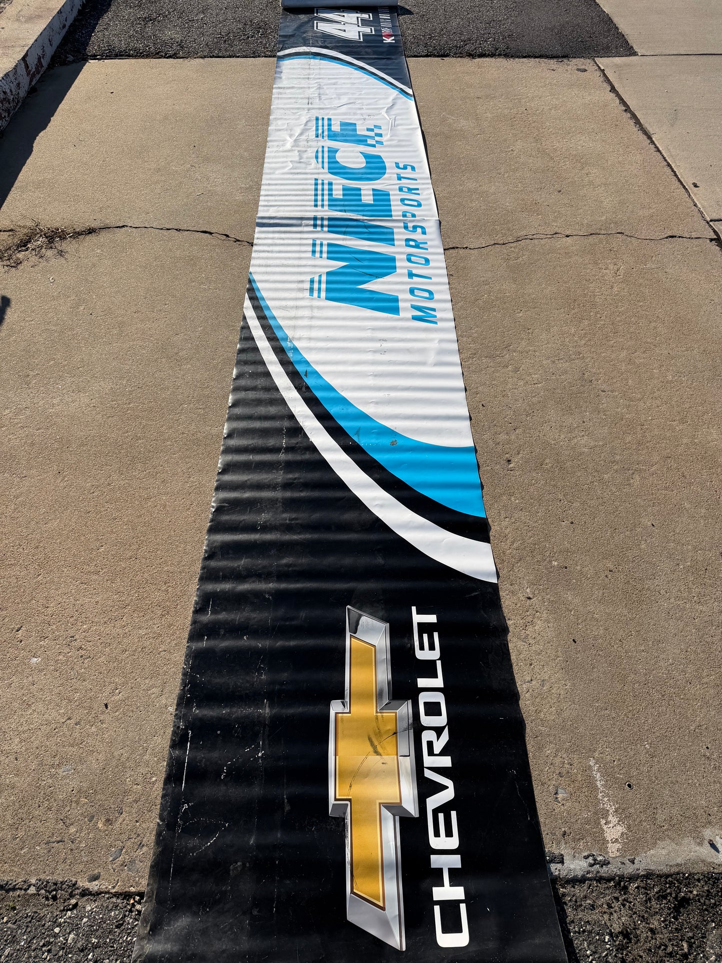 Kris Wright #44 2022 Niece Motorsports Nascar Pit Wall Banner