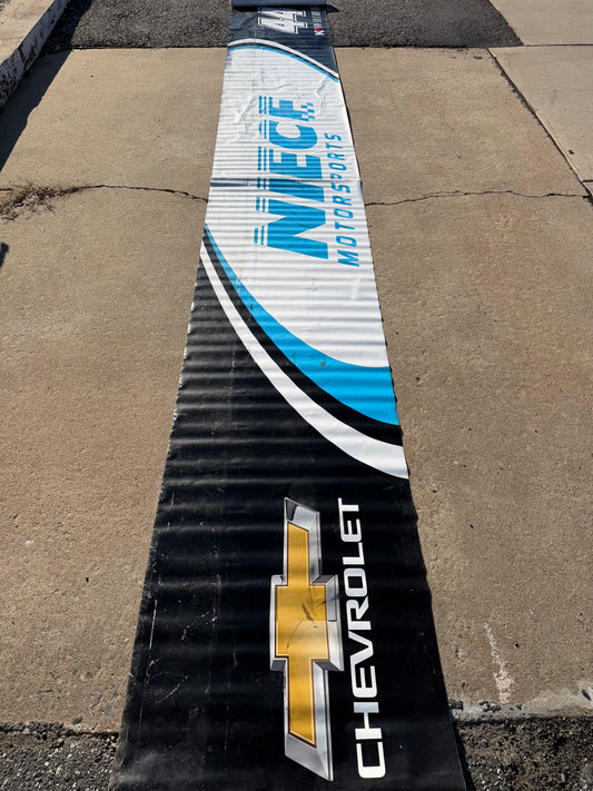 Kris Wright #44 2022 Niece Motorsports Nascar Pit Wall Banner