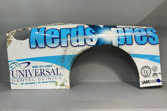 Brad Perez #45 2025 Chicago Nerds Xpress Nascar Quarter Panel