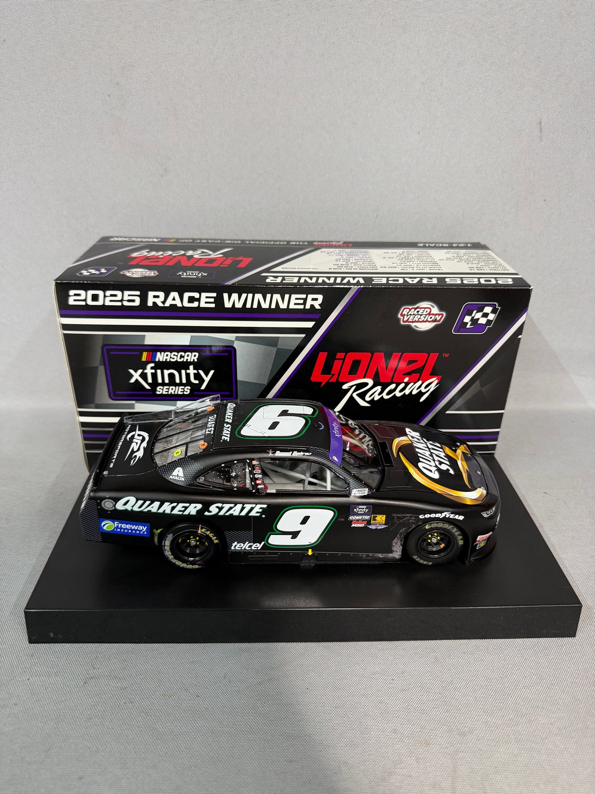Daniel Suarez #9 2025 Mexico City Win Quaker State Nascar Diecast
