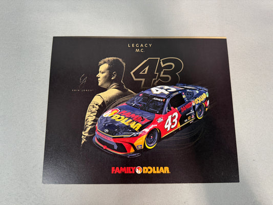 Erik Jones #43 2024 Family Dollar Nascar Hero Card