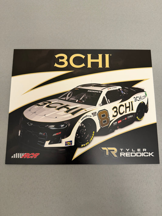 Tyler Reddick #8 2022 3 Chi Nascar Hero Card