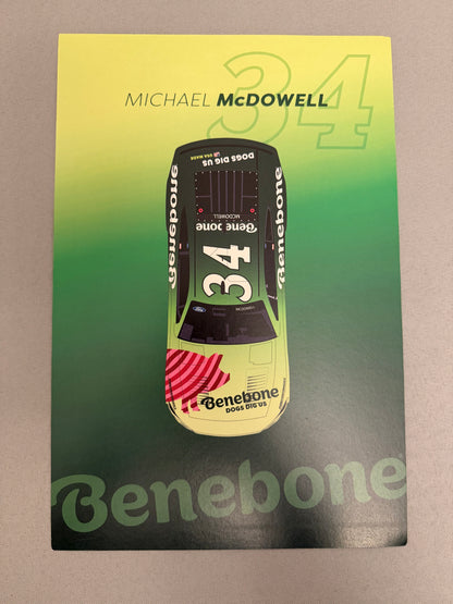 Michael McDowell #34 2024 Benebone Nascar Hero Card