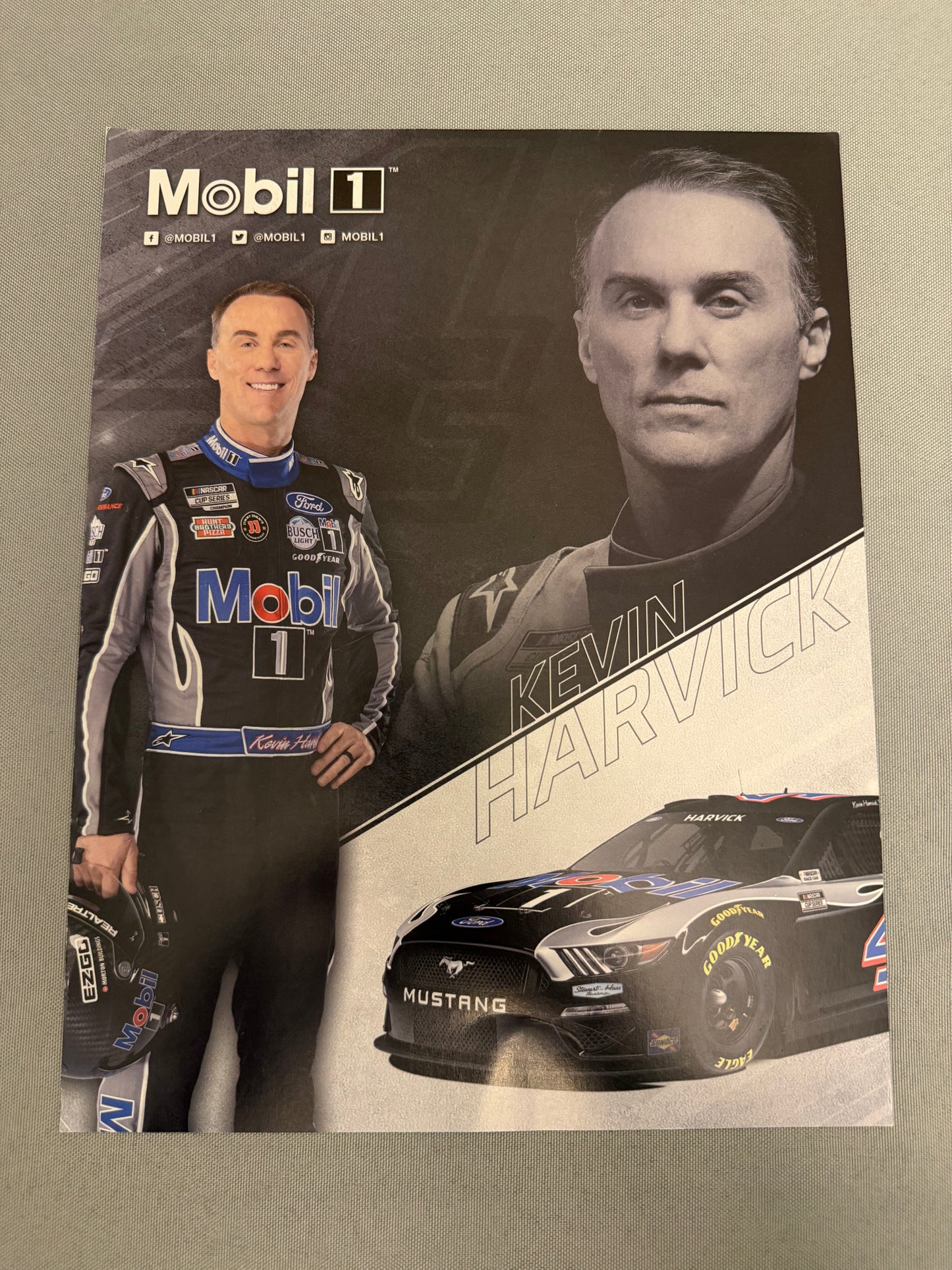 Kevin Harvick #4 2021 Mobil 1 Hero Card