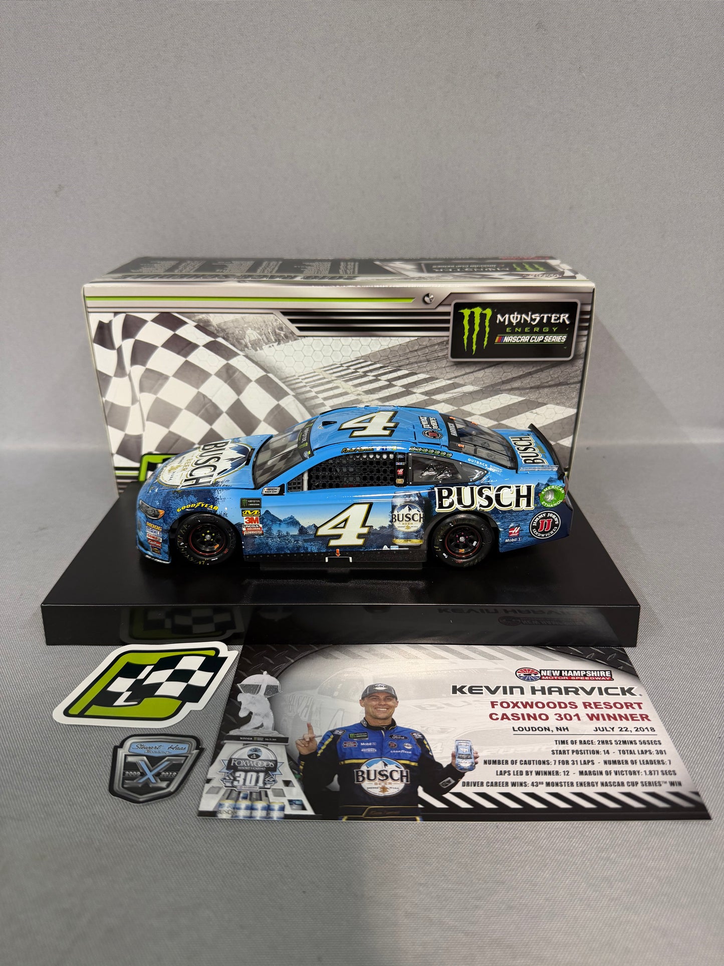 Kevin Harvick #4 2018 Busch Beer New Hampshire Win Nascar Diecast