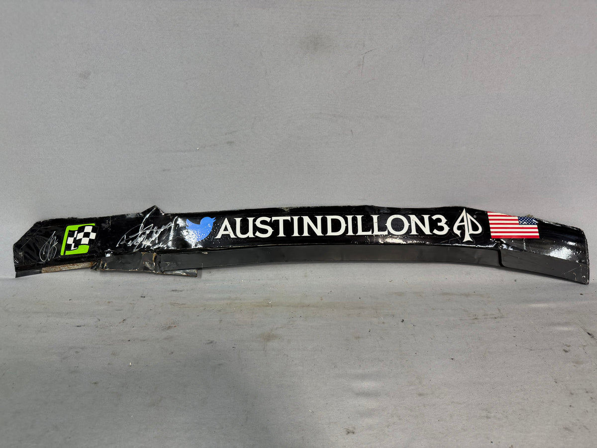 Austin Dillon #3 2018 Richmond Dow Nascar Dual Autographed Name Rail