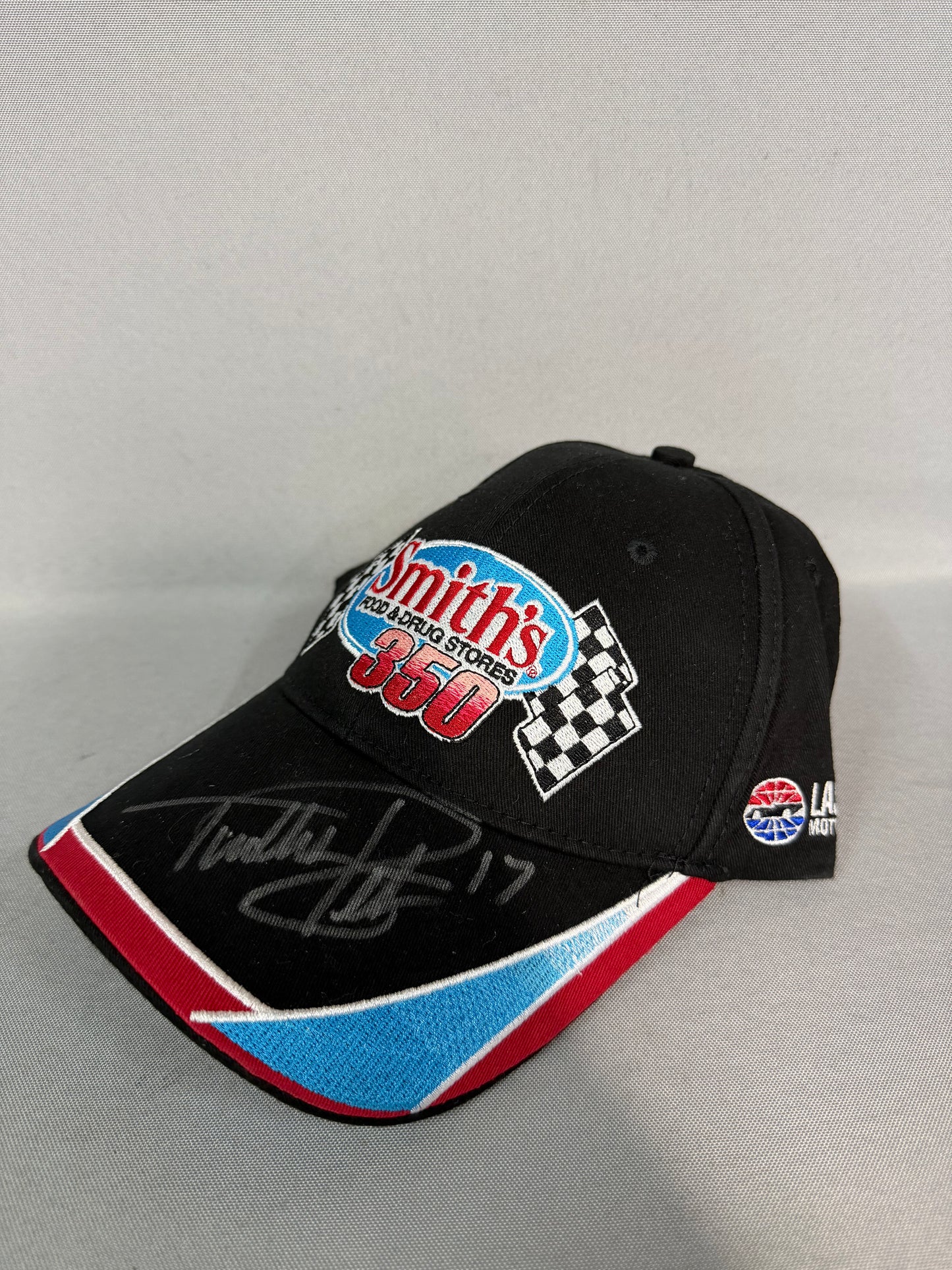 Timothy Peters #17 2013 Las Vegas Smiths Food 350 Nascar Autographed Victory Lane Hat