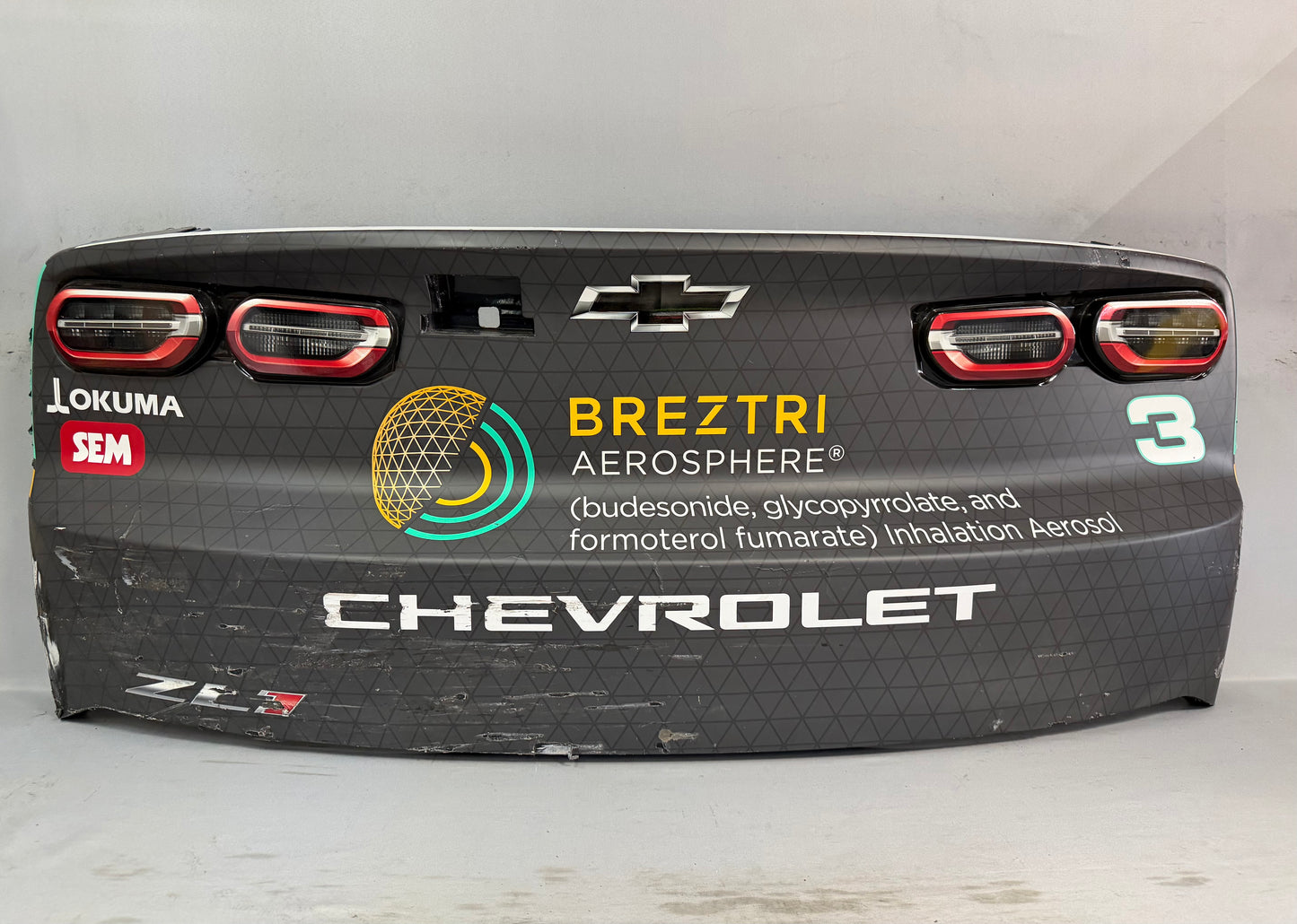 Austin Dillon #3 2026 COTA Breztri Nascar Rear Bumper