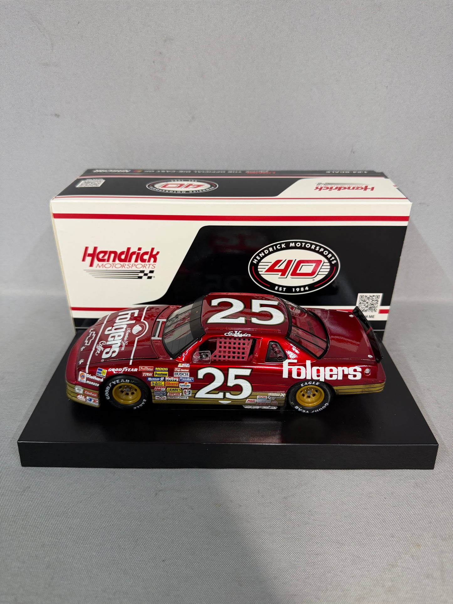 Ken Schrader #25 1989 Charlotte Win Folgers Liquid Color Nascar Diecast