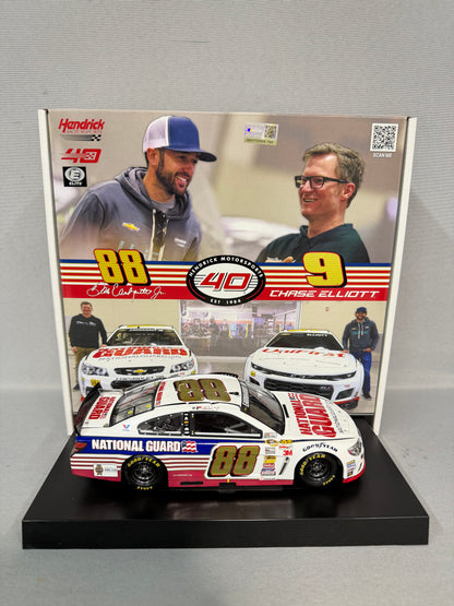 Chase Elliott #9 Dale Earnhardt Jr #88 2024 Elite Darlington Throwback Nascar Diecast 2 Pack