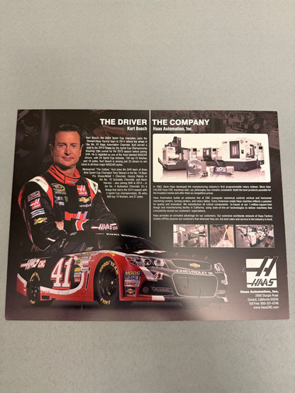 Kurt Busch #41 2014 Haas Automation Nascar Hero Card