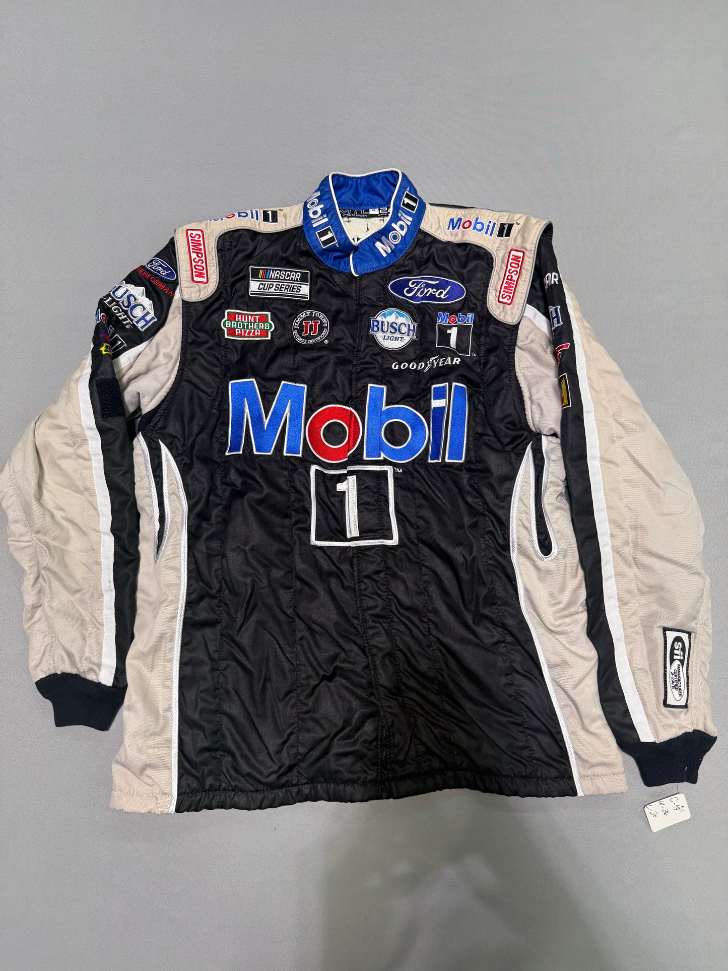 Kevin Harvick #4 Mobil 1 Nascar 2 Piece Crew Firesuit C-44 W-36 L-30