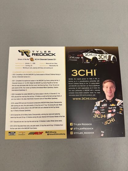 Tyler Reddick #8 2022 3 Chi Nascar Hero Card
