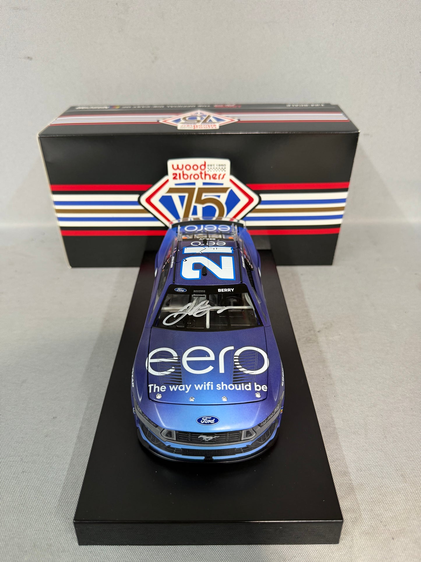 Josh Berry #21 2025 EERO Nascar Autographed Diecast