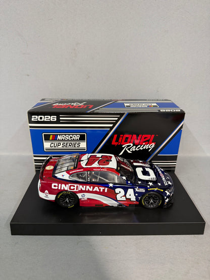 William Byron #24 2026 Cincinnati Color Chrome Nascar Diecast