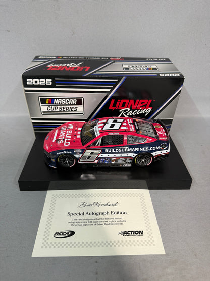 Brad Keselowski #6 2025 Build Submarines Salutes Nascar Autographed Diecast