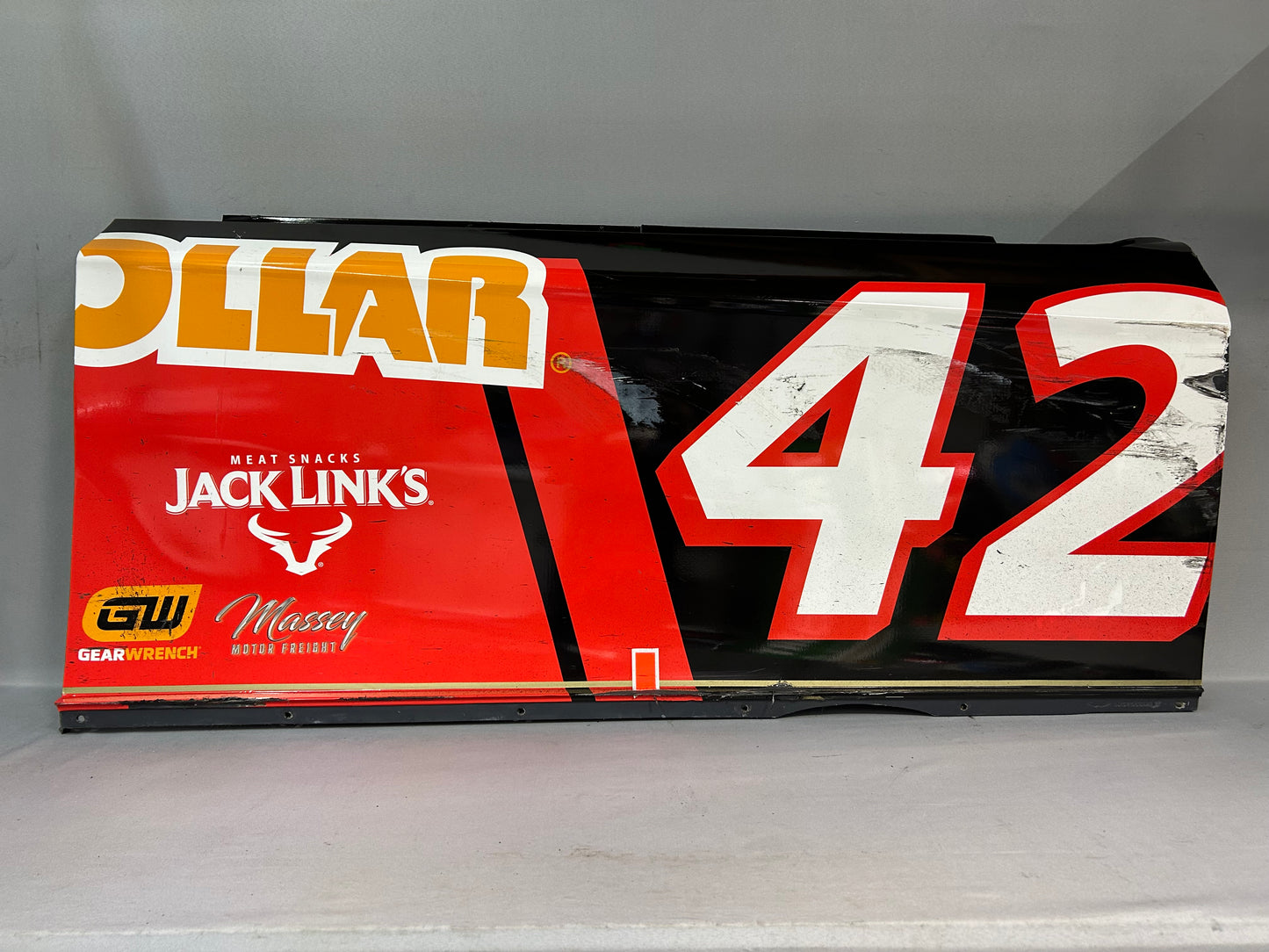 John Hunter Nemechek #42 2025 Wilkesboro All Star Family Dollar Nascar Door Panel