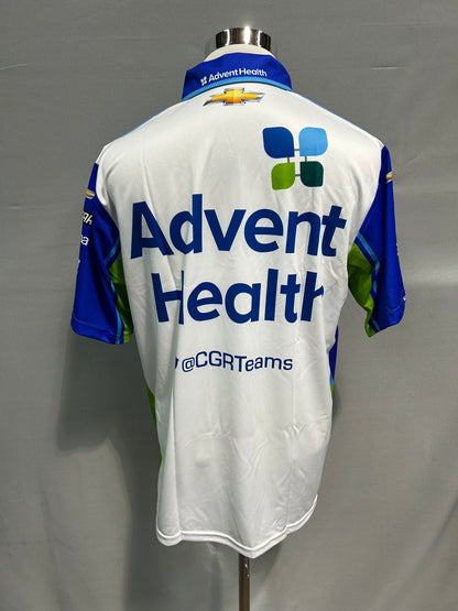 Ross Chastain #42 Advent Health Nascar Crew Shirt Size Large