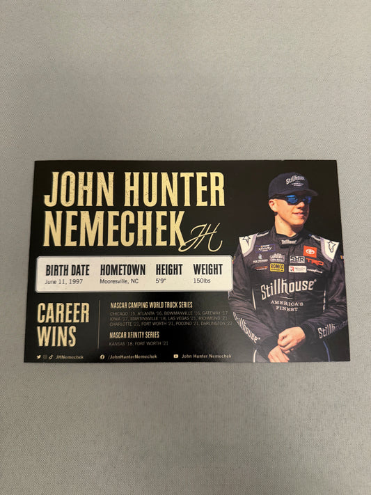 John Hunter Nemechek #26 2022 Stillhouse Nascar Hero Card