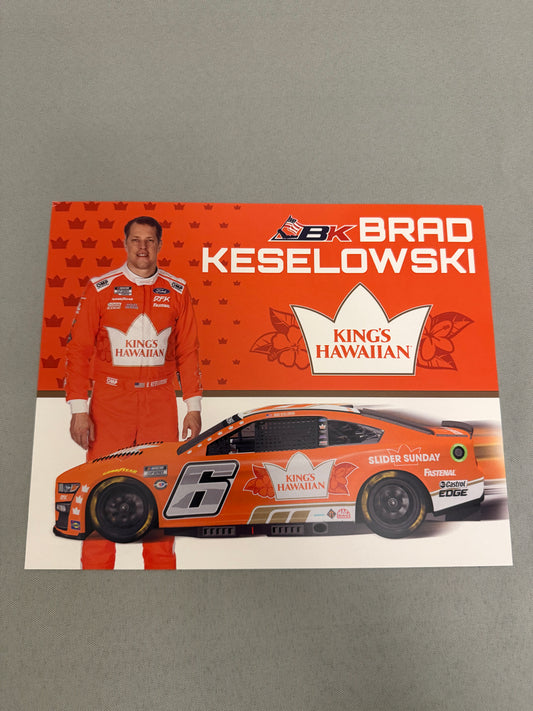 Brad Keselowski #6 2023 Kings Hawaiian Nascar Hero Card