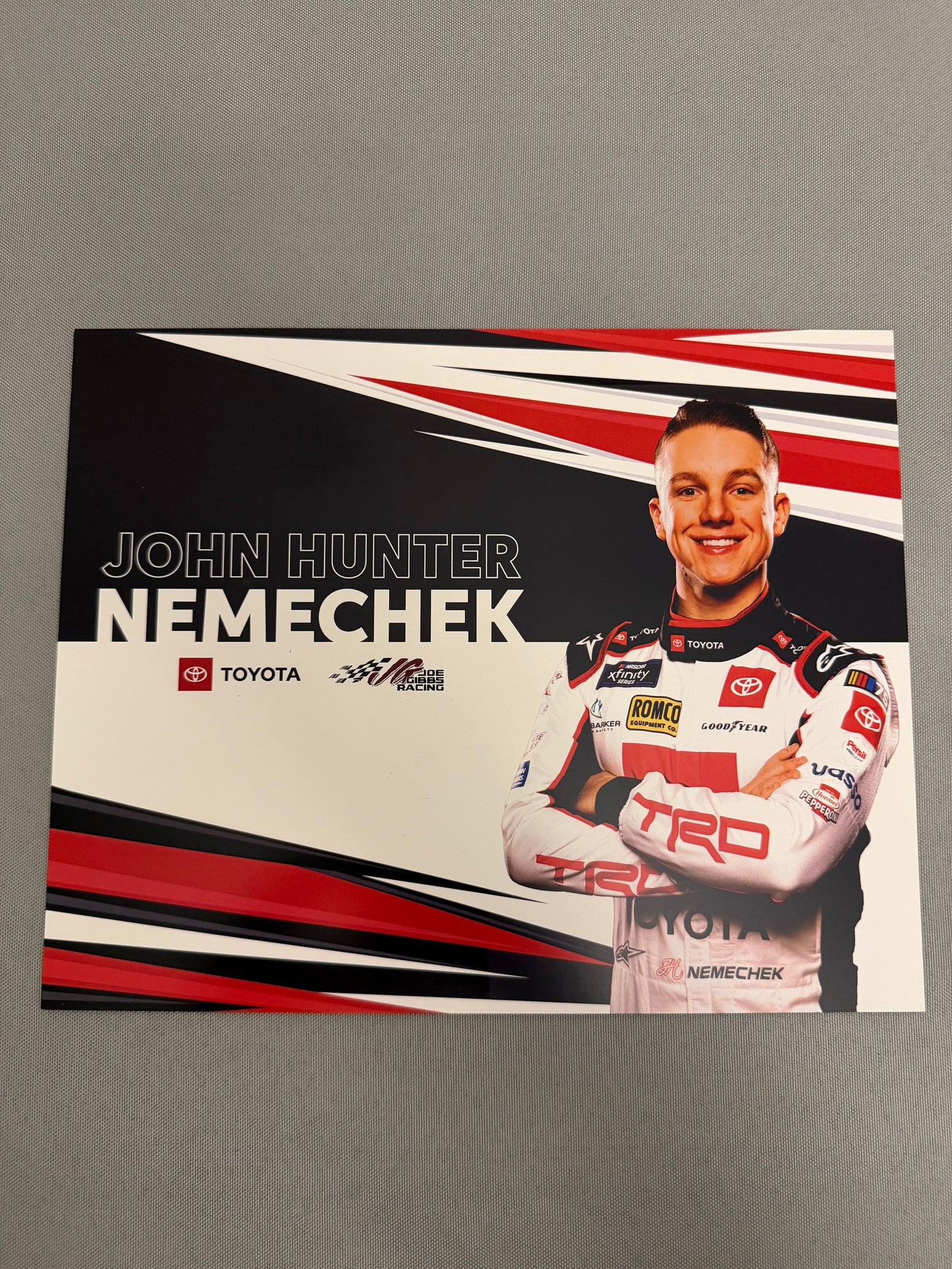 John Hunter Nemechek #20 2023 Joe Gibbs Racing Nascar Hero Card
