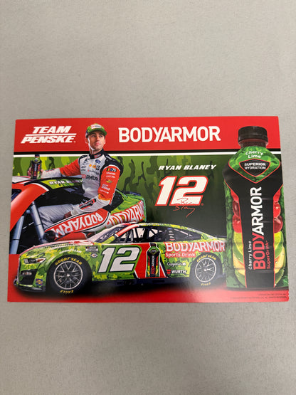 Ryan Blaney #12 2023 Coke 600 Body Armor Camo Nascar Hero Card