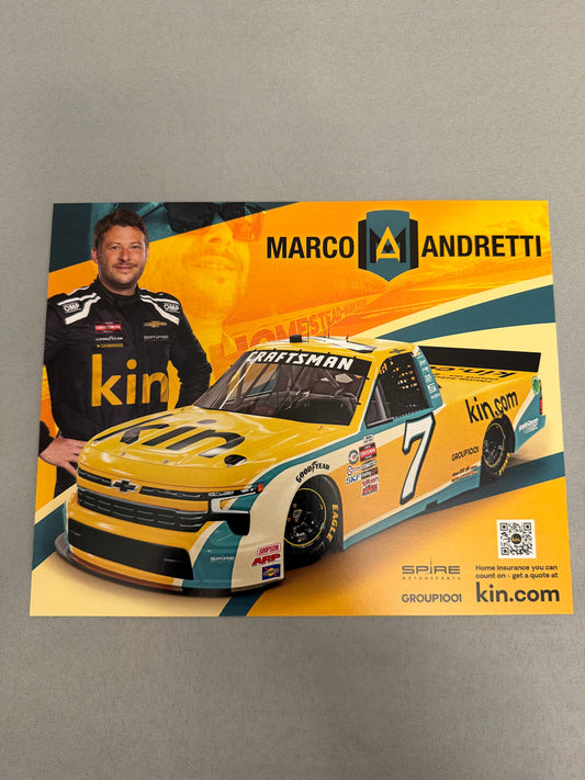 Marco Andretti #7 2023 Kin Nascar Hero Card