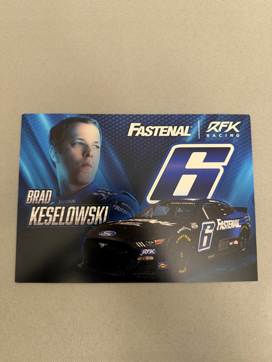 Brad Keselowski #6 2022 Fastenal Nascar Hero Card