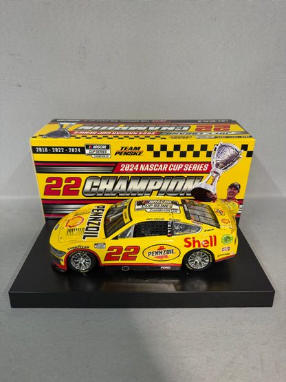 Joey Logano #22 2024 Shell Pennzoil Champion Nascar Diecast