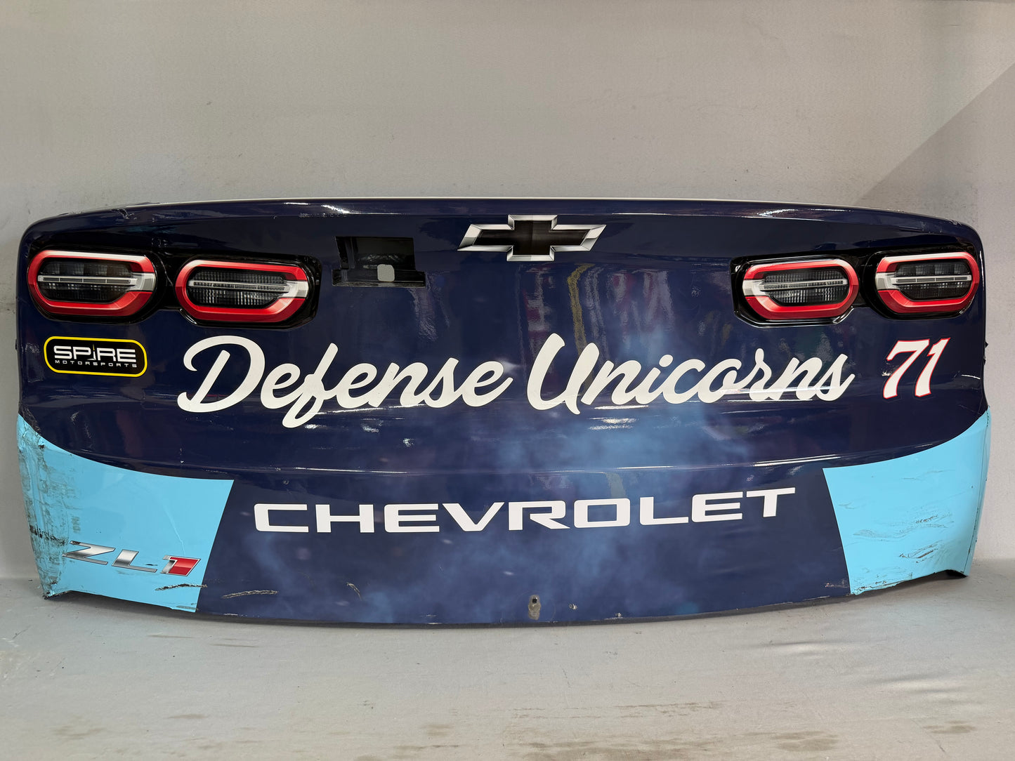Michael McDowell #71 2026 San Diego Defense Unicorns Nascar Rear Bumper