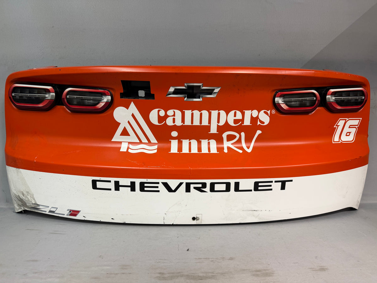 AJ Allmendinger #16 2026 Iowa Campers Inn RV Nascar Rear Bumper