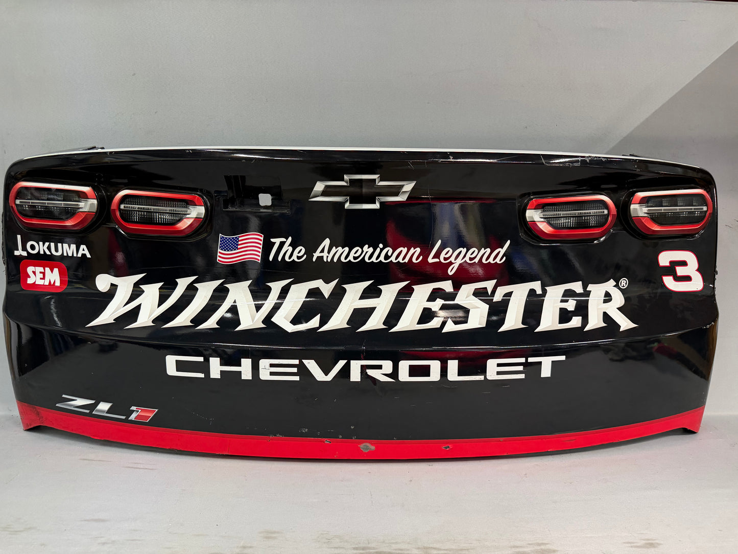 Austin Dillon #3 2026 Darlington 1 Bass Pro Shops Winchester Long Beard XR Nascar Rear Bumper
