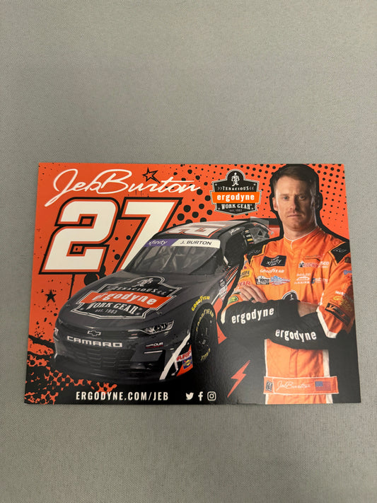 Jeb Burton #27 Ergodyne Nascar Hero Card