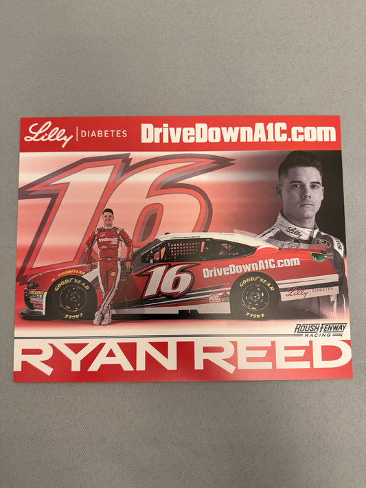 Ryan Reed #16 2018 Drive Down A1C Nascar Hero Card