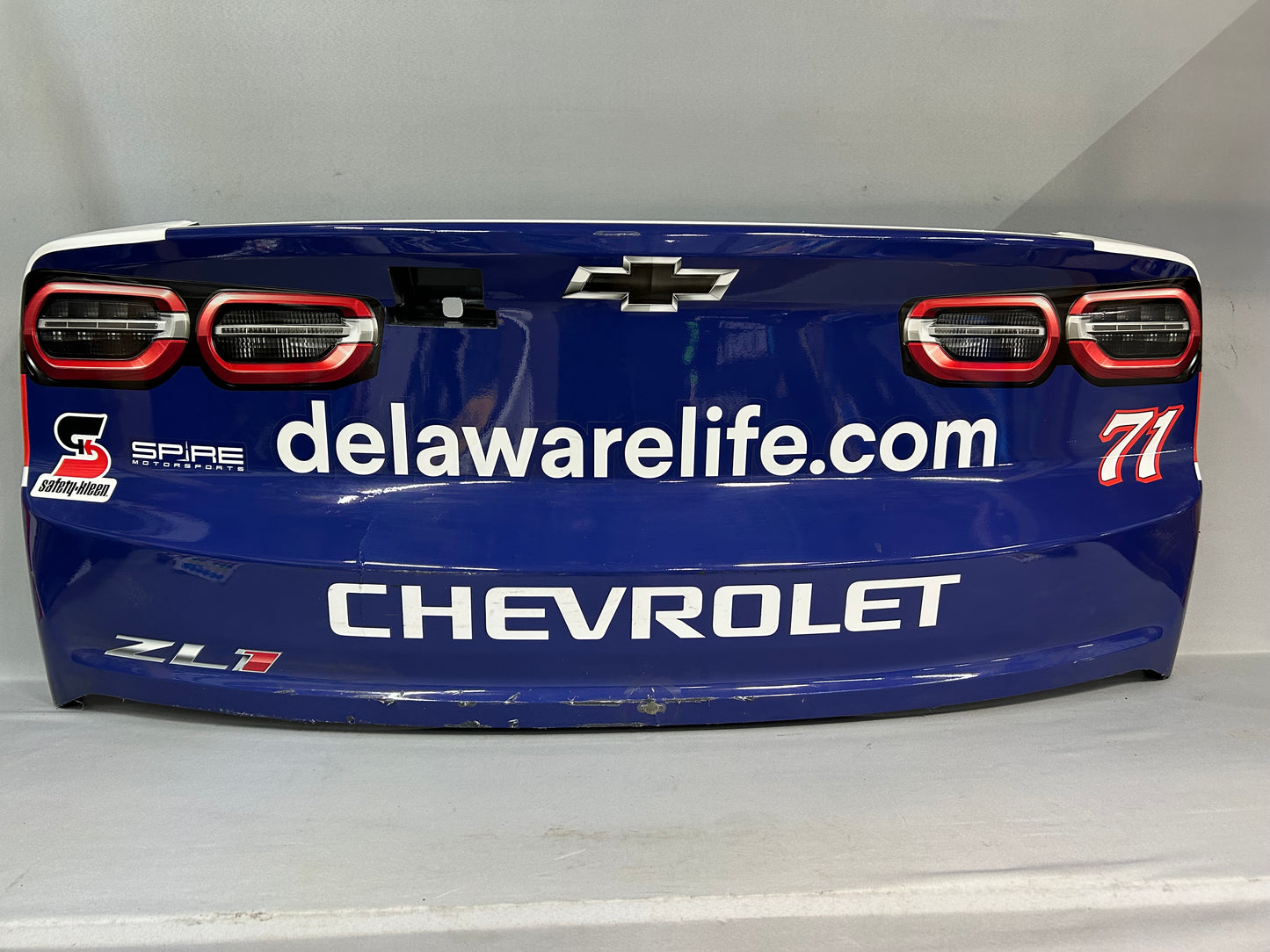 Michael McDowell #71 2025 Charlotte Delaware Life Nascar Rear Bumper
