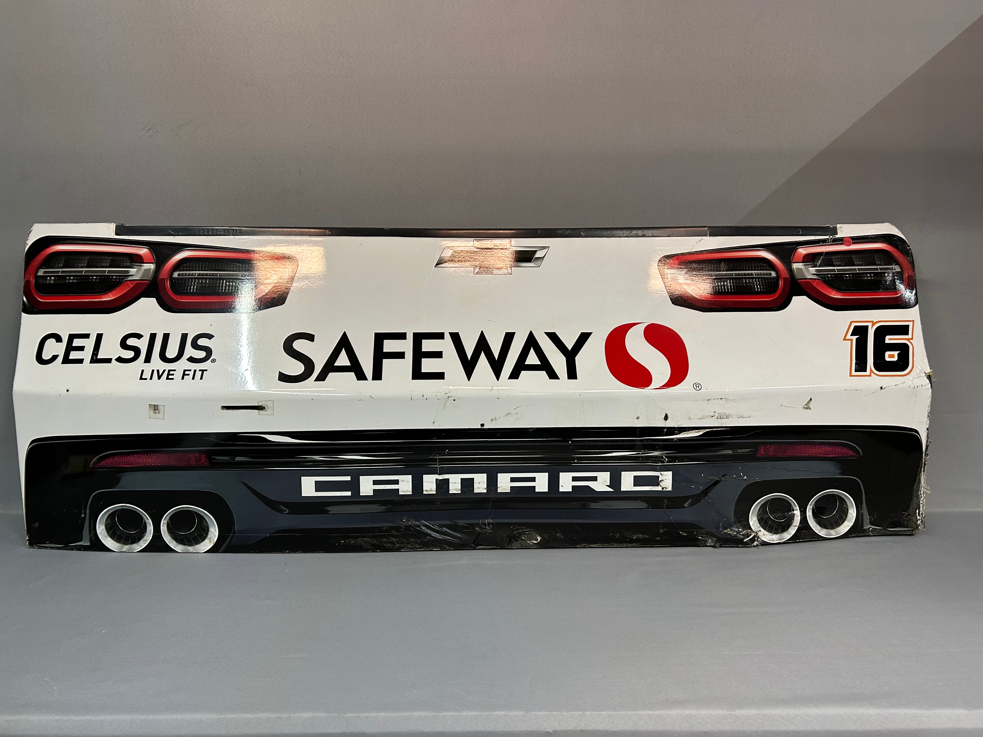 AJ Allmendinger #16 2024 Celsius Safeway Nascar Rear Bumper – Race Day ...
