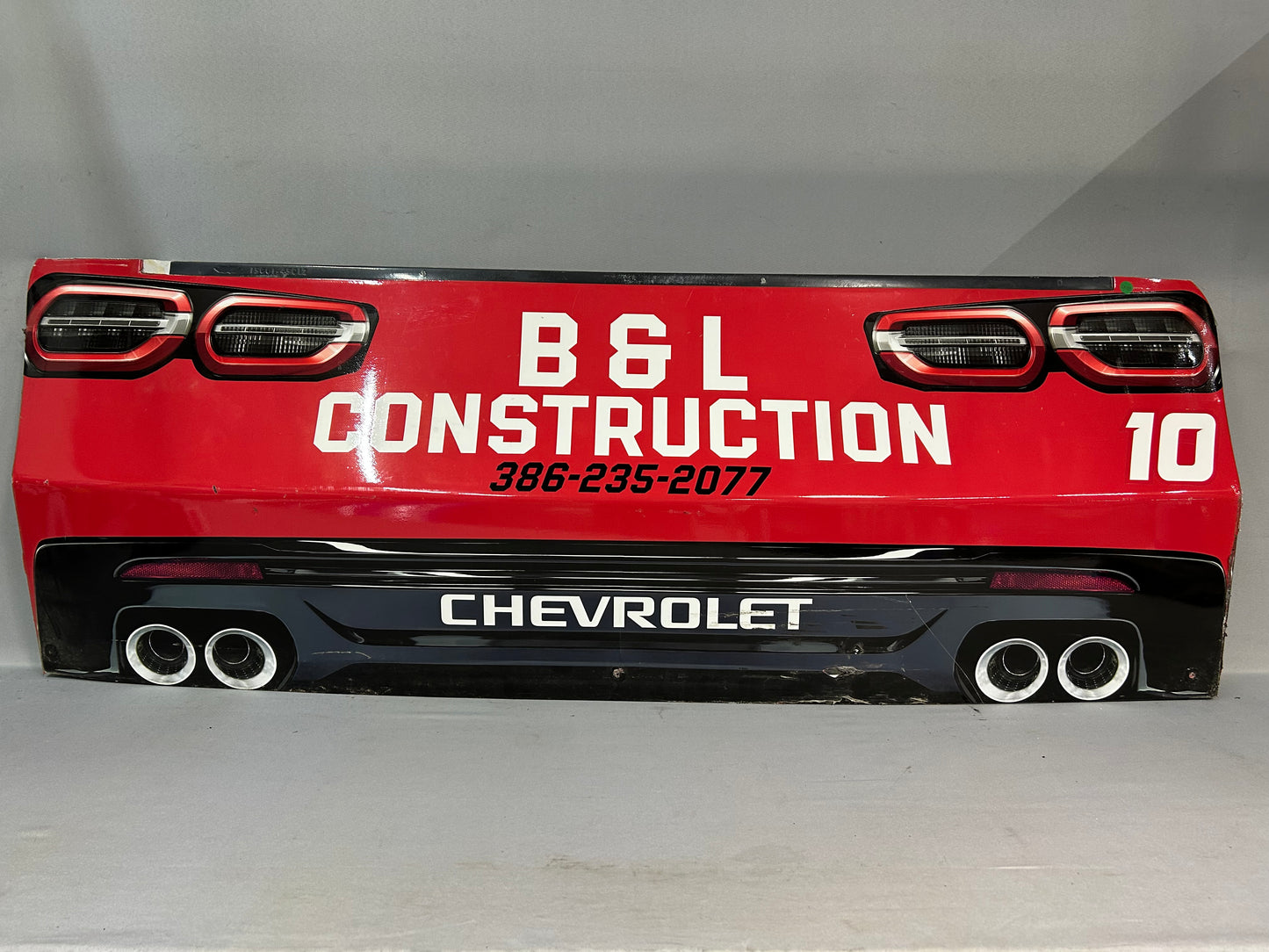 Daniel Dye #10 2025 Rockingham Champion Container Nascar Rear Bumper