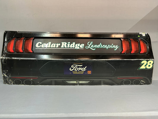 Kyle Sieg #28 2023 Cedar Ridge Landscaping Nascar Rear Bumper