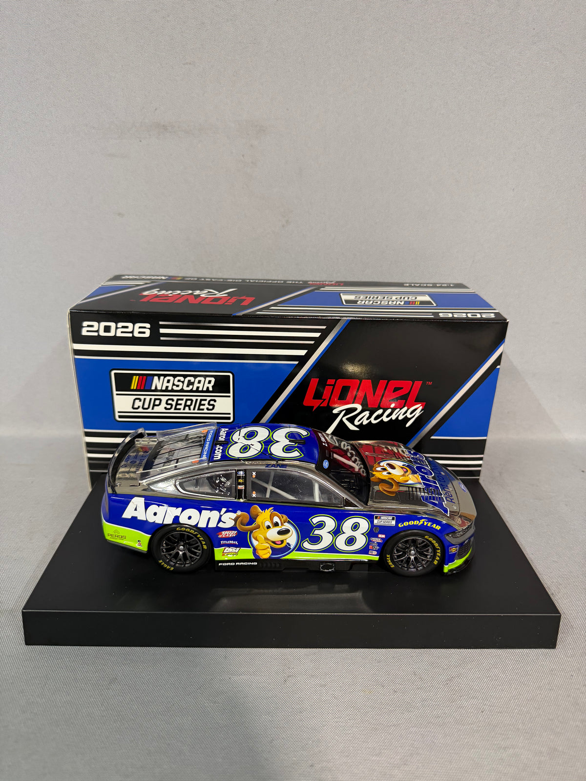 Zane Smith #38 2025 Aaron’s Lucky Dog Color Chrome Nascar Diecast